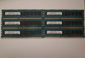 HYNIX HMT351R7BFR8A-H9 4GB 2RX8 PC3L-10600R ECC MEMORY Lot of 6 - Picture 1 of 1