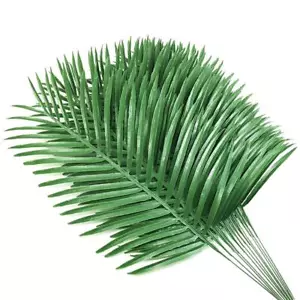 12pcs Artificial Palm Leaves Faux Fake Palm Fronds Plant Artificial Tropical Pla - Picture 1 of 7