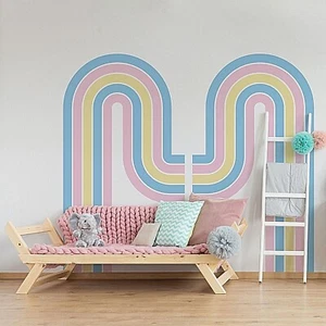 Colorful Fountain Rainbow Wall Decals, Stickers, Mural, Wall Art Decoration 699 - Picture 1 of 5