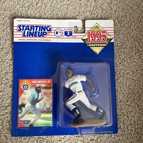 1995 KEN GRIFFEY Jr. SEATTLE MARINERS MLB BASEBALL STARTING LINEUP FIGURE & CARD Cover