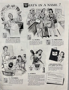 Ethyl Gasoline 1943 Magazine Print Ad WWII Era What's In A Name - Picture 1 of 1