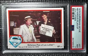 1978 Superman-Movie Nefarious Plan of Lex Luther #67 PSA GRADED NEAR MINT 7 - Picture 1 of 2