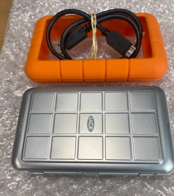 LaCie 1TB Rugged USB 3.0 & FireWire Portable External HDD - LAC301984 -RUFWU3B - Image 1 of 4