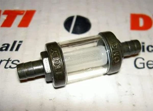Universal Ducati Guzzi Italian gas in-line fuel filter, 8mm=5/16" spigots  #2270 - Bild 1 von 1