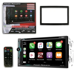 Power Acoustik 2-din 7" DVD CD Stereo Bluetooth W/ Apple Carplay & Android Auto - Picture 1 of 4