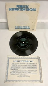 Vintage Peerless Vinyl Record 33 1/3 Two-Handle Lavatory Faucet Instructions - Picture 1 of 3