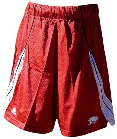 Arkansas Razorbacks Youth Nylon Mesh Screen Printed Replica Adidas Shorts Cover