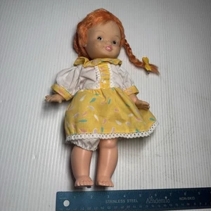Horsman PIPPI LONGSTOCKING Doll Astrid Lindgren 1972 11” Non original Outfit - Picture 1 of 4