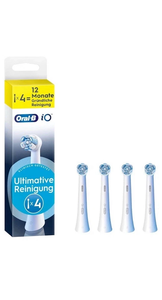 Oral-B iO Ultimative Reinigung Ersatzbürste weiß, 4 Stück
