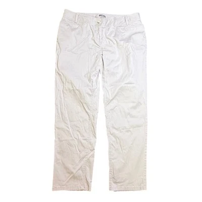 Pantalones elásticos J. Jill Petite caqui informales cómodos para todos los días talla 14 Foto 1 de 4