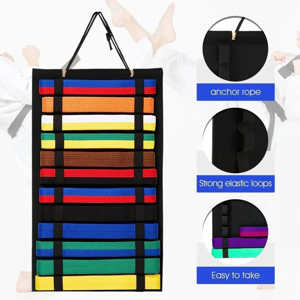 Karate Belt Display Holder Martial Arts Belts Organizer Taekwondo Belt Holder UK - Image 1 of 4