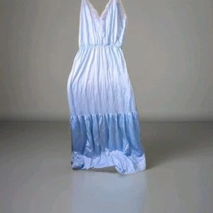 Vestido largo vintage Interludes By Cira M brillante nailon spandex barrido tumbona - Imagen 1 de 7