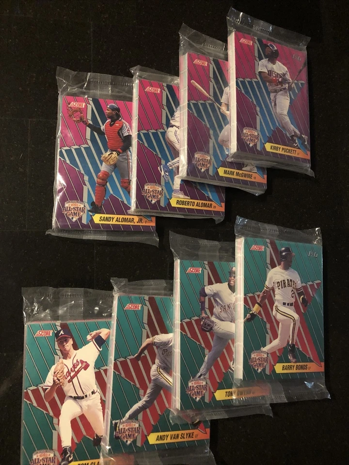 Juegos de 18 cartas sellados de fábrica 8-1992 Score P&G All Star Game (Griffey Jr, Bonds)🔥 Foto 1 de 4