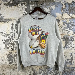 Vintage 90s Grand Ole Country Sweatshirt XL Delta Country Western Made in USA - Picture 1 of 8