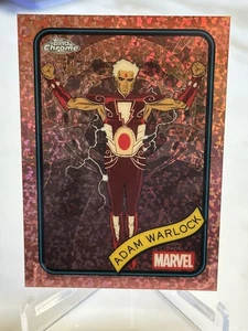2025 Topps Chrome Marvel Adam Warlock Rose Gold Mini Diamond /40 #144 🔥 - Picture 1 of 2