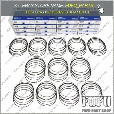 12x Anéis de Pistão Φ82.6mm Conjunto STD Para Mercedes-Benz G65 S65 AMG W221 M275 6.0 V12 - Imagem 1 de 4