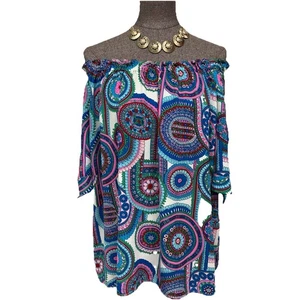 Talbots Schulterfreies Oberteil PETITE Größe 2XP Schulterfrei Schlüsselloch zum Binden Kurzarm - Bild 1 von 13