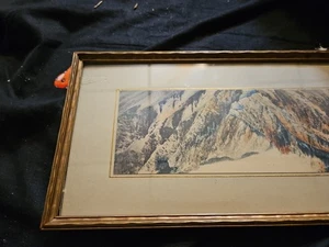 Antique Water Color By Art Gore Mountains Of Colorado P50 - Bild 1 von 9