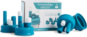 Tapas Carboy 4 Pk Tapa de silicona para fermentar en jarras de vidrio de 3/5/6 galones Homebrew - Imagen 1 de 12