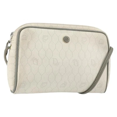 Bolsa de ombro Christian Dior favo de mel lona PVC ouro branco autêntica BA7994 - Imagem 1 de 4