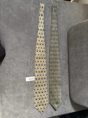 Corbata abstracta vintage nueva Milano Uomo 100 % seda para hombre Onix Y Zinc Sears Foto 1 de 4