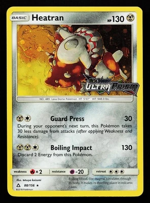 Heatran 88/156 Holo Ultra Prism Stamped Promo Pokémon Card - Image 1 of 2