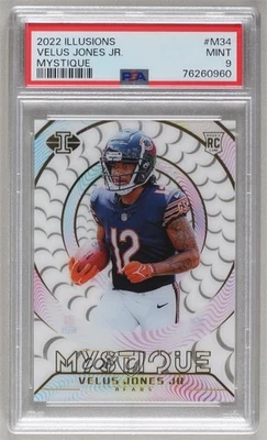 2022 Panini Illusions Mystique Velus Jones Jr #M-34 PSA 9 MINT Rookie RC - Image 1 of 2