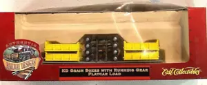 HO-1/87 Ertl Collectibles KD cajas de granos con equipo de funcionamiento carga plana CONSTRUIDA - Imagen 1 de 5