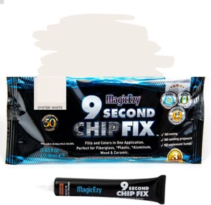 9 Second Chip Fix - (Oyster White) - All-In-One Fibreglass Repair Filler for Boa - Picture 1 of 12