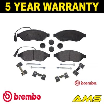Fits Peugeot Boxer Fiat Ducato Citroen Relay Brake Pads Set Front Brembo #2 - Image 1 of 4