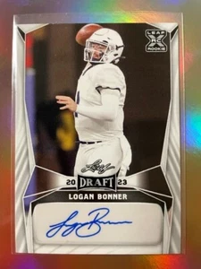 Borrador de hojas 2023 - Autógrafo de Logan Bonner BA-LB1 (Estado de Utah) - Imagen 1 de 2