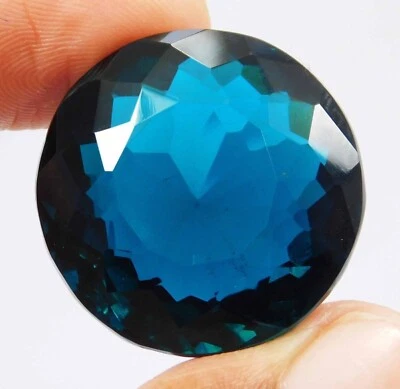 AAA+ 83.40 Ct. Large Blue Tanzanite Round Cut Loose Gemstone Gift for Women/Her - Image 1 of 4