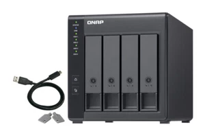 QNAP TR-004 storage drive enclosure HDD/SSD enclosure Black 2.5/3.5" - Afbeelding 1 van 5