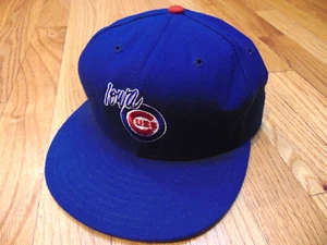 VINTAGE 90'S NEW ERA MINOR LEAGUE BASEBALL IOWA CUBS BLUE SNAPBACK HAT M/L - Picture 1 of 4