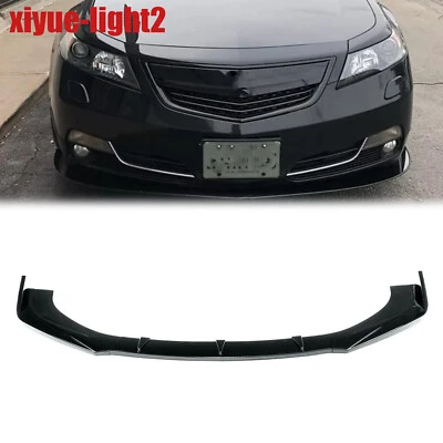For Acura TL 2008-2014 3PCS Front Bumper Lip Kit Spoiler Splitter Glossy Black Foto 1 de 4