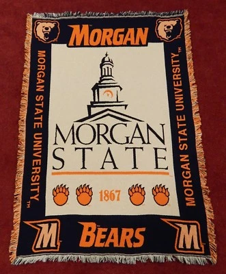 MORGAN STATE UNIVERSITY - Tiro - Manta - Osos 50" x 70" - HBCU Foto 1 de 4