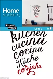 Transfert mural décoration Cuisine Kitchen Cucina Cocina Küche Cozinha - Imagen 1 de 2