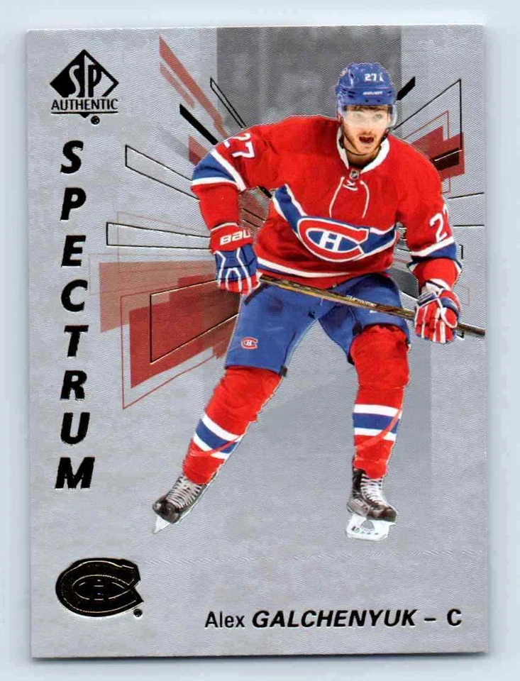 2016-17 SP Authentic Spectrum FX Alex Galchenyuk Montreal Canadiens #S-38 - Image 1 of 2