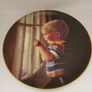 The Danbury Mint DADDY'S HOME 8" Plate Donald Zolan Wonders of Youth I-2039 EC - Picture 1 of 5