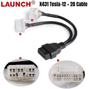 Launch X431 Tesla 12+ 20 Adapter Cable for X-431 PAD V,PAD VII/PRO 3S+ EV MAX - Bild 1 von 6