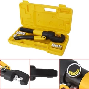 6 MT Hydraulic Wire Battery Cable Lug Terminal Crimper Crimping Tool/w 8 Dies - Picture 1 of 7