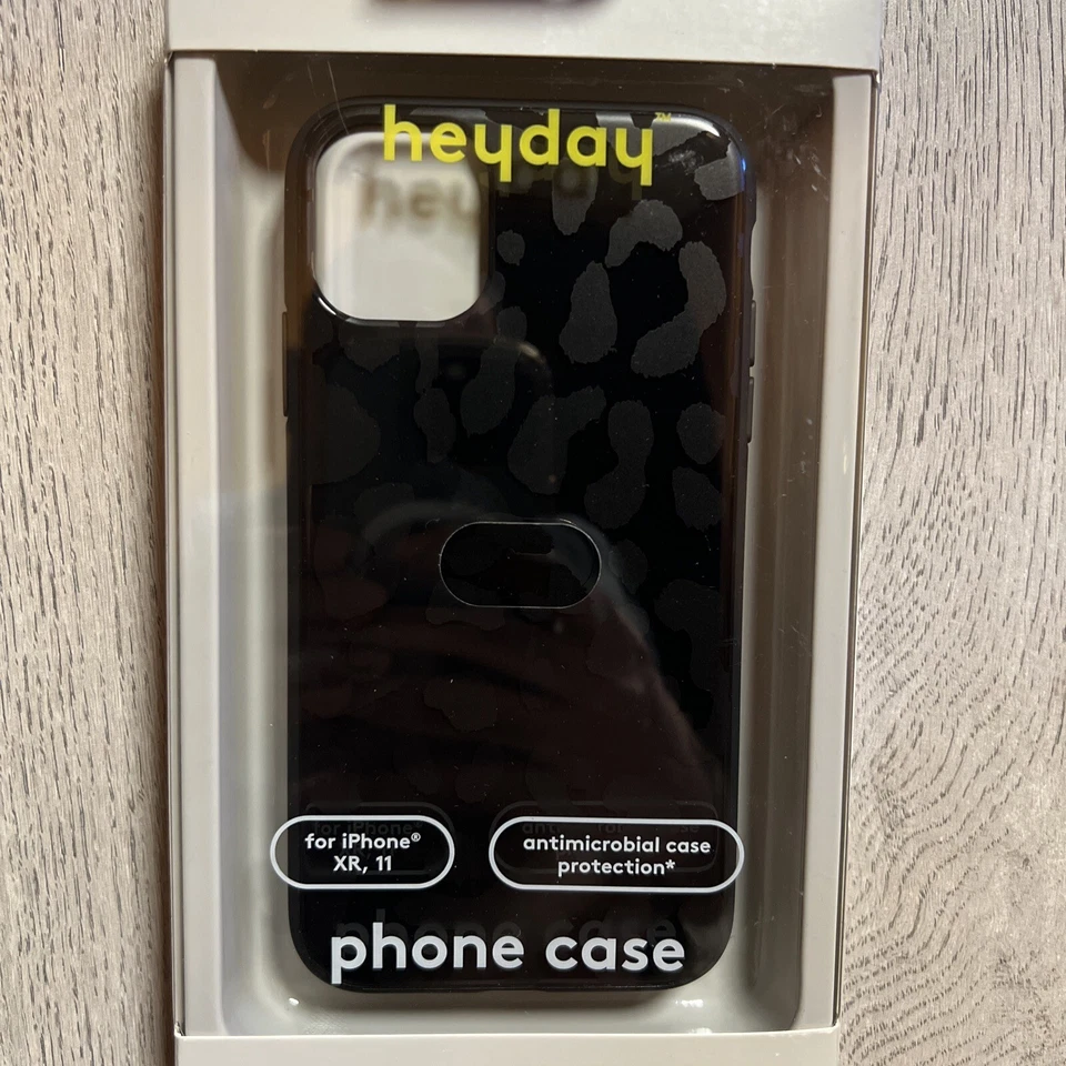 Heyday Apple iPhone 11/xr Case - Black Leopard Print