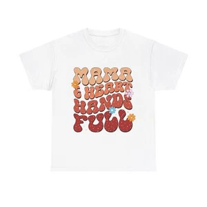 MAMA HEART T-Shirt | Mom Mother Mum Family Parent Dearest Unisex Softstyle Tee - Picture 1 of 21