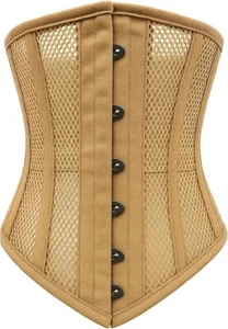Women HeavyDuty Steel Boned Under bust Waist Training Mesh Corset in multi color - Picture 1 of 14