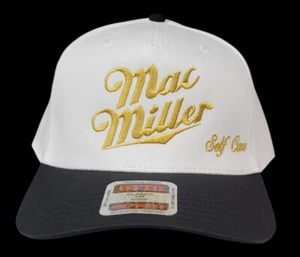 Mac Miller Genuine Draft Sepf Care Hat SnapBack Black Brim Otto Caps Vtg Style - Picture 1 of 3
