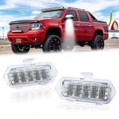 2x Luces de charco de espejo lateral para 03-06 Escalade Silverado Suburban Tahoe Sierra Foto 1 de 4