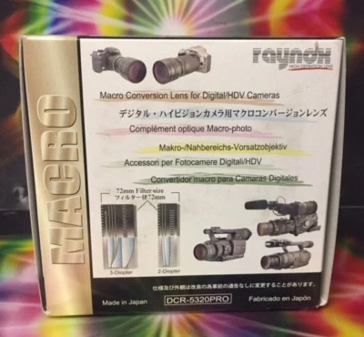 Raynox DCR-5320 PRO HD Macro LENS S100fs 52mm 55mm 58mm 62mm 67mm 77mm 72mm - Image 1 of 4
