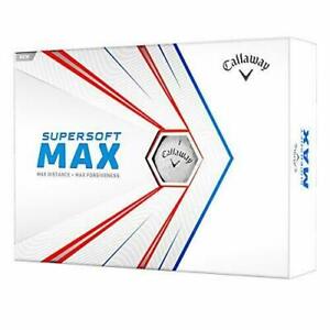 Callaway Supersoft MAX Golf Balls - White, Pack of 12