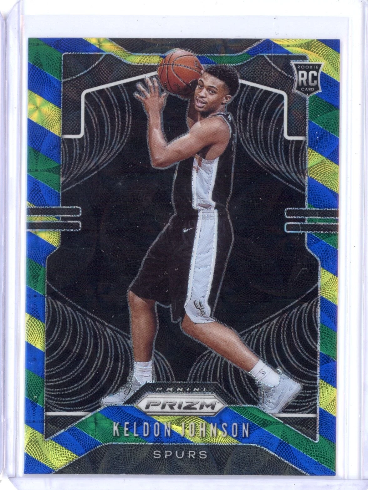 KELDON JOHNSON 2019-20 PANINI PRIZM 273 ROOKIE BLUE GREEN YELLOW CHOICE PRIZM RC