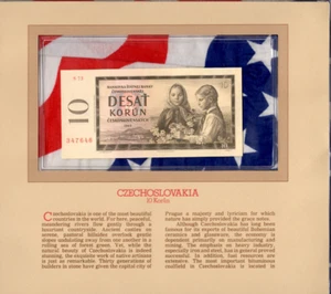 Most Treasured Banknotes Czechoslovakia 1960 10 korun P-88d UNC S.73 347648 - Picture 1 of 2